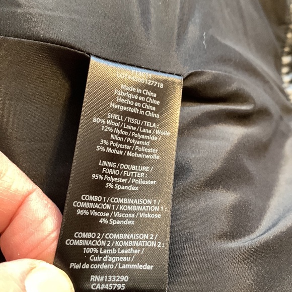 Women's Rachel Zoe Houndstooth wool cape size M - Picture 12 of 12